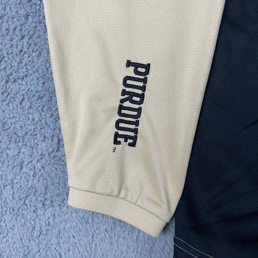 Nike Purdue Boilermakers Shirt Mens Medium Gold Dri-Fit Long Sleeve Crewneck